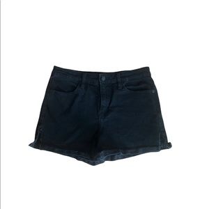 High waisted black shorts